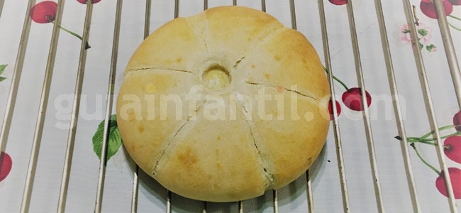 Pan con forma de calabaza para Halloween. Paso 4 Pan con forma de calabaza para Halloween. Paso 4