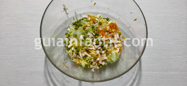 pastel de pollo paso 1