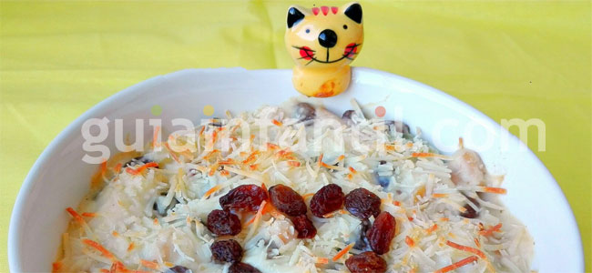 Pasta de huevo a la crema de coliflor. Paso 4 Pasta de huevo a la crema de coliflor. Paso 4