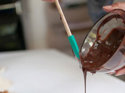 Piruletas con forma de corazón. Paso 1