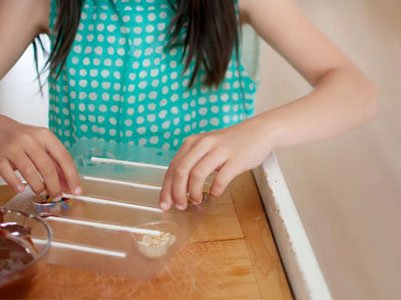 Piruletas con forma de corazón. Paso 2