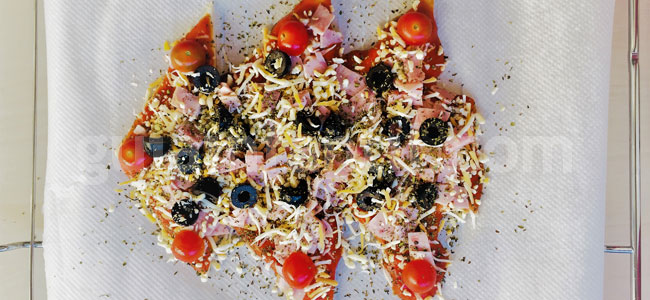 Pizza con forma de árbol de Navidad. Paso 4 Pizza con forma de árbol de Navidad. Paso 4