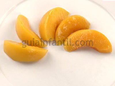 Estrella de melocotón. Paso 2