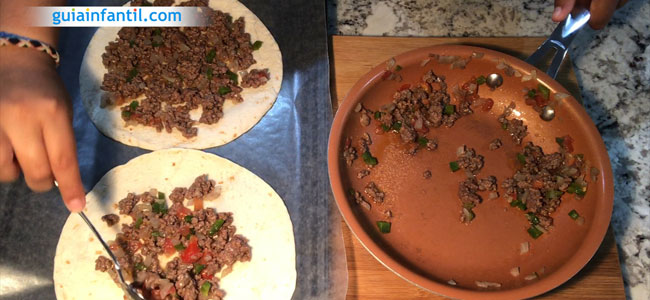 Quesadillas de carne paso a paso. Paso 3 Quesadillas de carne paso a paso. Paso 3