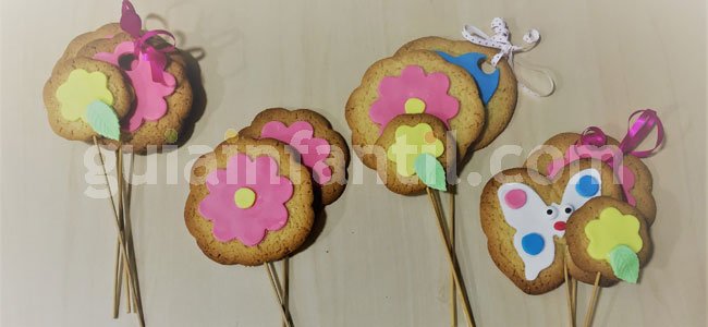 Receta de ramo de flores de galleta. Paso 5 Receta de ramo de flores de galleta. Paso 5