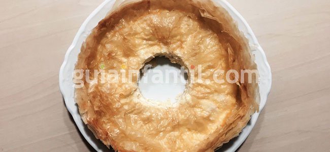 Corona de Navidad comestible. Paso 4