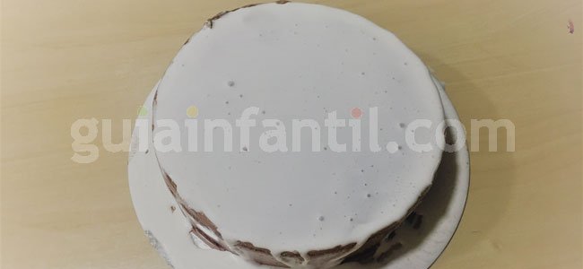 Tarta con corbata para papá. Paso 4 Tarta con corbata para papá. Paso 4