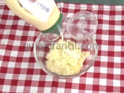 Tartaleta con forma de árbol de Navidad. Paso 1