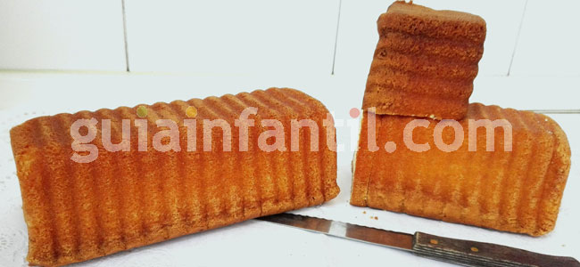 Tarta locomotora. Recetas fáciles y divertidas para niños. Paso 1