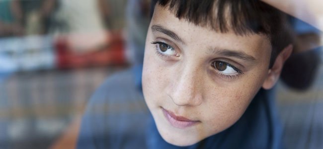 Niño con autismo