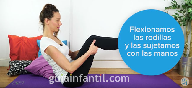 Postura de yoga del barco Postura del barco