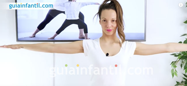 Postura del Guerrero de yoga