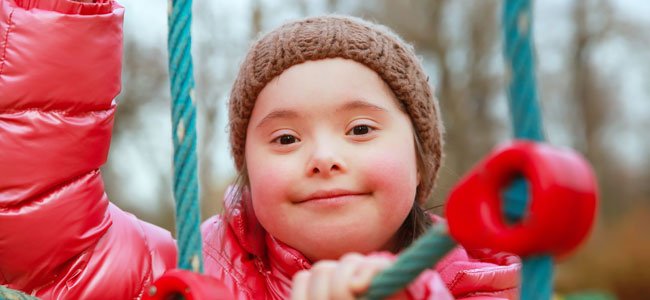 Niña con Síndrome de Down