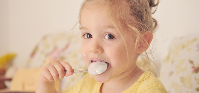 El yogur en los niños
