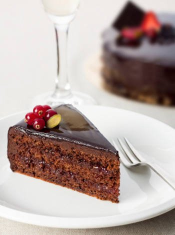 Tarta sácher en Viena